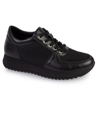Черные демисезонные кроссовки женские бренда 8200368_(2) ModaMilano