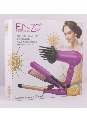Професійний фен для сушіння волосся з плойками Enzo en-6303 (276396676)
