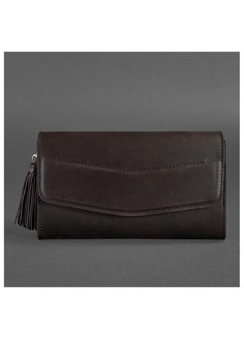 Жіноча шкіряна сумка Еліс темно-коричнева Краст BN-BAG-7-CHOKO BlankNote (266142934)