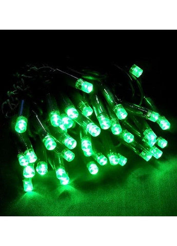 Світлодіодна гірлянда електрична на 500 світлодіодів з контролером зелений провід 35 м Зелений Led (262454708)
