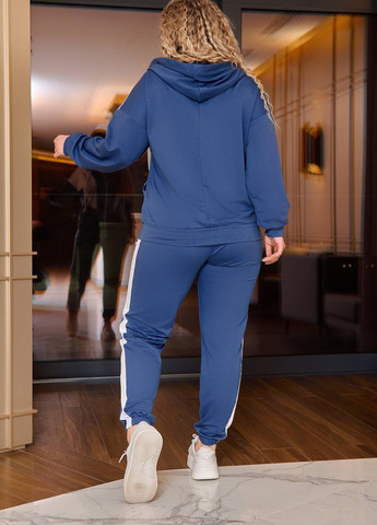 Женский спортивный костюм цвета джинс р.48/50 420917 New Trend (259214440)