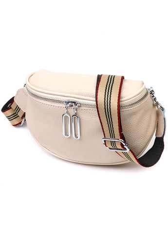 Современная женская сумка через плечо из натуральной кожи 22115 Белая Vintage (260359838)