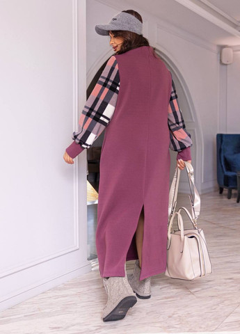 Рожева женское теплое платье цвет фрез р.50/52 445914 New Trend