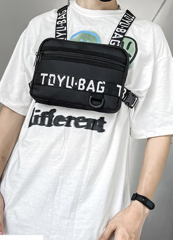Нагрудна сумка TOYU BAG бронежилет 6021 чорна No Brand (258555830)