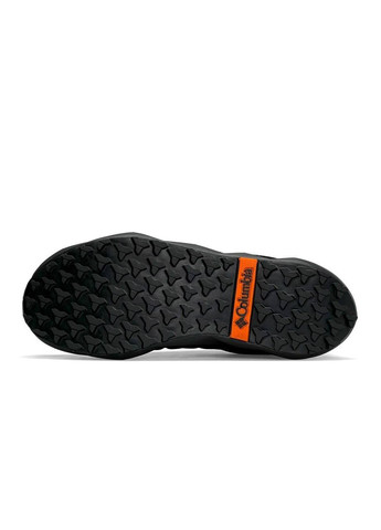 Черные демисезонные кроссовки мужские, вьетнам Columbia Facet Low Trinsulate All Black Orange Termo