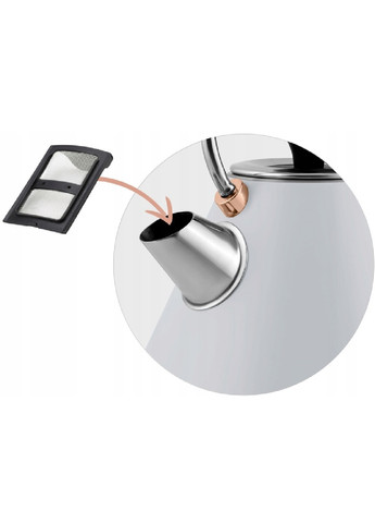 Электрочайник электрический чайник эргономичный с термометром металл 1,7 л 2200 Вт 29х23 см (475180-Prob) Серый Unbranded (262885691)