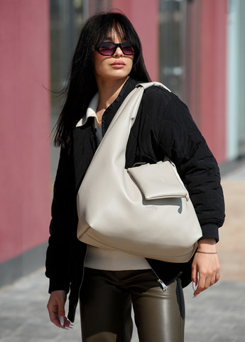 Жіноча сумка HOBO L сірий шовк Sambag (259040452)