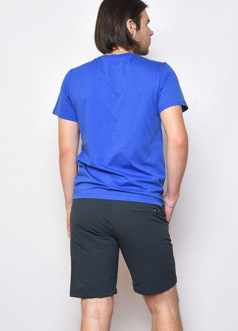 Синя футболка чоловіча синього кольору Let's Shop