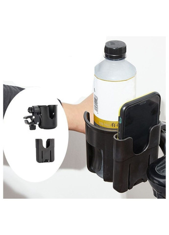 Универсальный подстаканник с карманом для детской тележки, черная подвесная подставка, держатель No Brand (276255357)