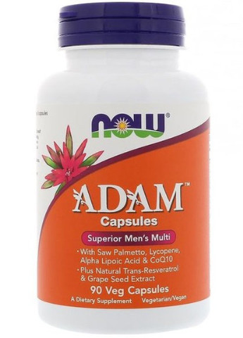 ADAM, Superior Men's Multi 90 Veg Caps Now Foods (256724027)