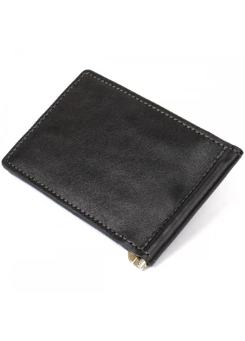 Шкіряний затиск для купюр 11475 Чорний Grande Pelle (262523230)