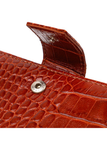 Ультрамодный кошелек для мужчин из натуральной кожи с тиснением под крокодила 21918 Рыжий Canpellini (259830034)