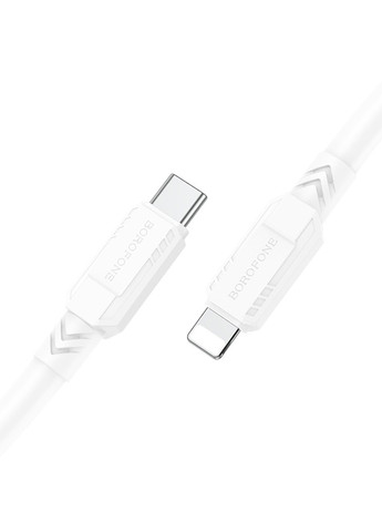 USB кабель BX81 Type-C - Lightning 2.4A 20W PD 1 м колір білий ЦБ-00204667 Borofone (259465811)