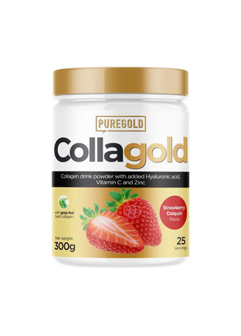 Колаген з Гіалуроновою Кислотою Beef and Fish CollaGold - 300г Pure Gold Protein (269713186)