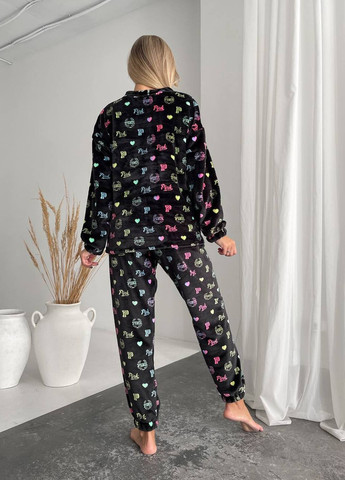 Черная всесезон пижама кофта + брюки Garna