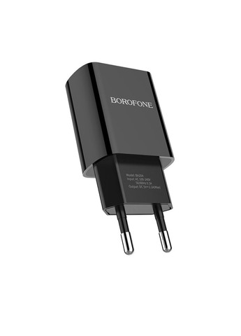 Зарядное устройство для BA20A 1 USB 21A цвет черный ЦБ-00204686 Borofone (259443115)