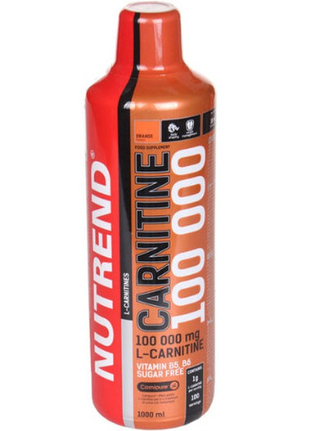 Carnitine 100 000 1000 ml /100 servings/ Orange Nutrend (256724103)