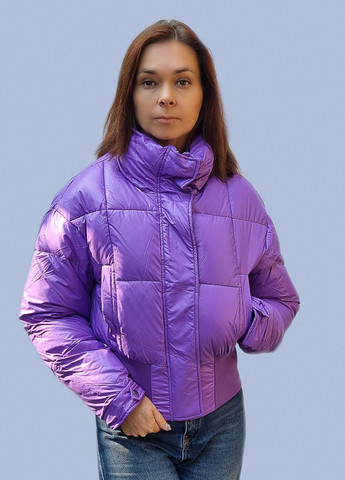 Фиолетовая демисезонная яркая женская куртка Lady yep