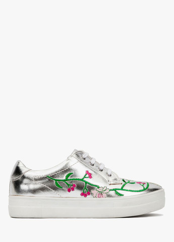 Срібні кеди, колір срібний Alvito