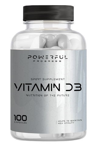 Vitamin D3 100 Caps Powerful Progress (257410868)