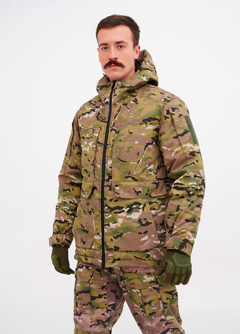 Форма зимняя с наколенниками -20°С для ВСУ камуфляж мультикам Ukr Cossacks No Brand камуфляжная комбинированная