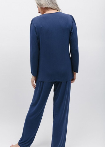 Синя всесезон піжама жіноча 1849 футболка + штани Nora Rose Winnie