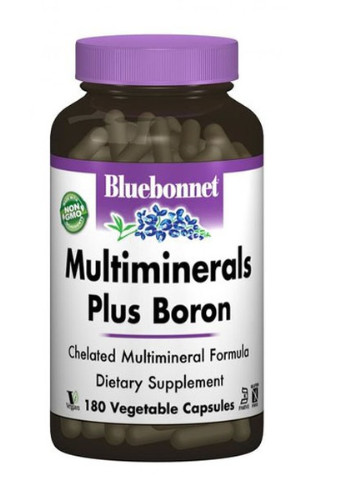 Multiminerals Plus Boron 180 Caps Bluebonnet Nutrition (256725584)