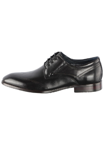 Черные мужские классические туфли 19897 Buts на шнурках