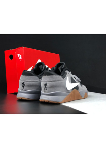 Сірі Осінні кросівки чоловічі, вьетнам Nike Travis Scott x Jordan Jumpman