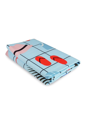 Универсальный коврик сумка подстилка водоотталкивающий для пикника отдыха трехслойный 145х130 см (474444-Prob) Голубой Unbranded (258470356)