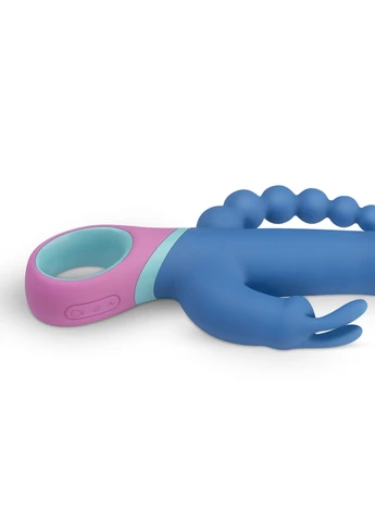Вибратор кролик с ротацией и анальным стимулятором Vice - Double Vibrator PMV20 (277235164)