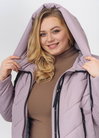 Пудровая демисезонная женская демисезонная куртка большого размера SK