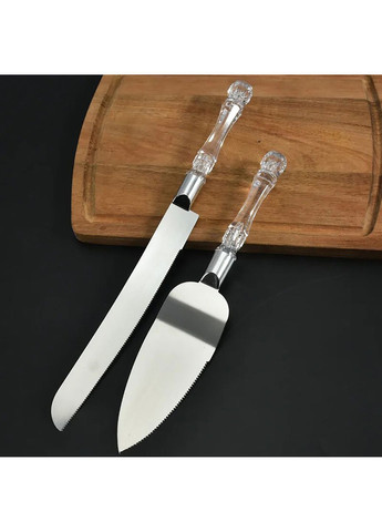 Набор нож и лопатка для свадебного торта из нержавеющей стали 30.5 см Kitchen Master (278014714)