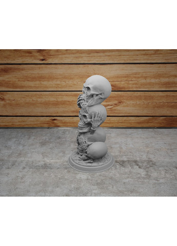 Статуэтка череп "ничего не вижу, ничего не слышу, ничего не скажу". ЗаСвіт (261555158)