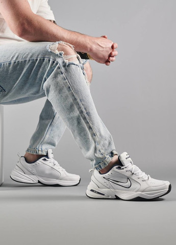 Білі Осінні кросівки чоловічі, китай Nike Air Monarch IV White Navy