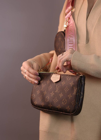 Сумка класична з лого Louis Vuitton multi brown Vakko (260600386)