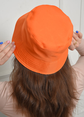 Панамка жіноча однотонна помаранчевого кольору Let's Shop (258843490)