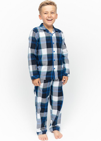Синя зимня піжама для хлопчика 6951 кофта + брюки Cyberjammies Aldrin