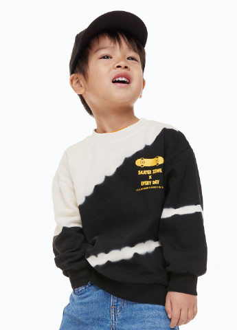 H&M детский свитшот для мальчика 1078502015 комбинированный кэжуал