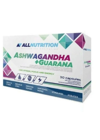 All Nutrition Ashwagandha 300 ml + Guarana 30 Caps Allnutrition (256724586)