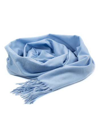 Жіночий однотонний шарф з бахромою, блакитний Corze gs-1014 (269449231)