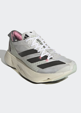 Белые всесезонные кроссовки для бега adizero adios pro 3 adidas