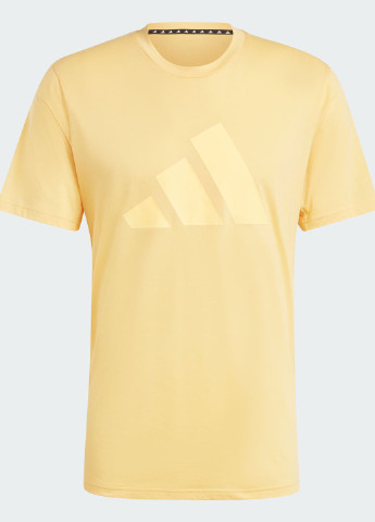 Оранжевая футболка для тренировок train essentials feelready logo adidas
