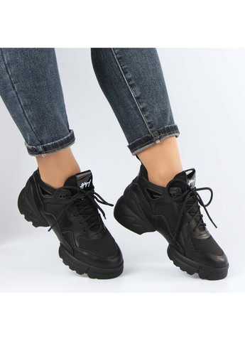 Черные демисезонные женские кроссовки 195661 Buts
