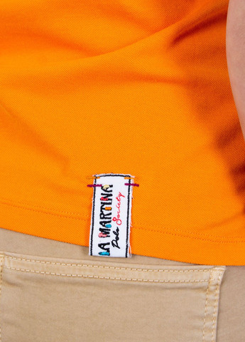 Оранжевая женская футболка-поло La Martina