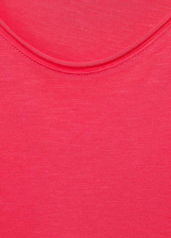 Красная футболка женская классическая меланж красная Cecil