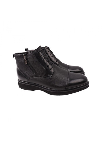 Черные ботинки мужские черные натуральная кожа Cosottinni