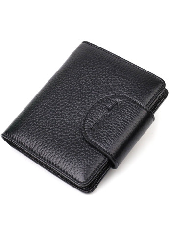 Жіночий гаманець із натуральної шкіри в класичному чорному кольорі 21987 Чорний Tony Bellucci (262158789)