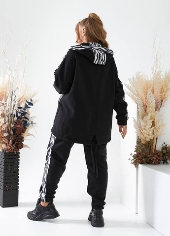 Женский теплый костюм цвет зебра-черный р.56/58 445330 New Trend (268984101)