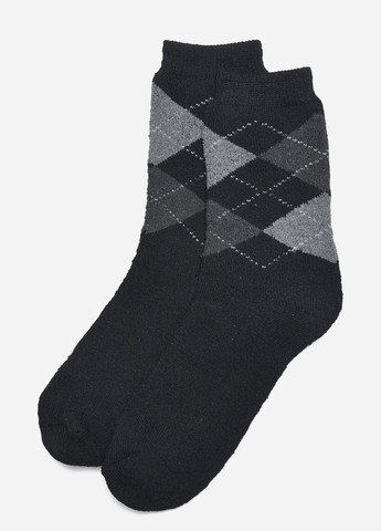 Носки махровые мужские черного цвета размер 40-45 Let's Shop (275928706)
